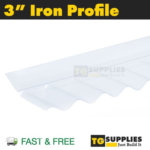 Clear pvc wall - 3", flashing