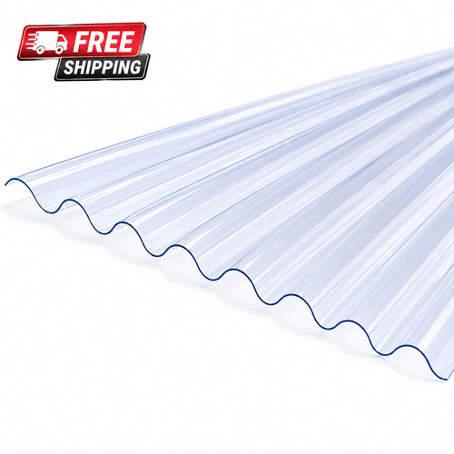 Pvcu clear corrugated roofing - clear,