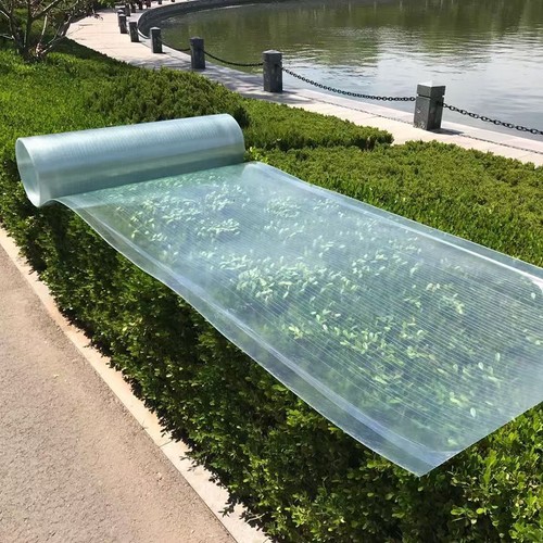 Clear corrugated sheet roll - clear,