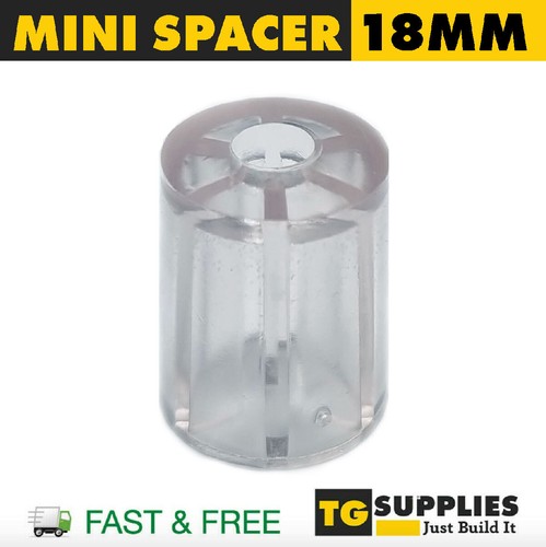 Clear 18mm mini spacers - 18mm,