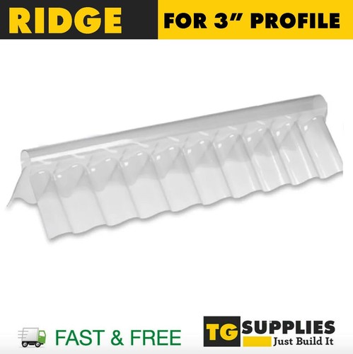 Clear pvc ridge cap - clear, for