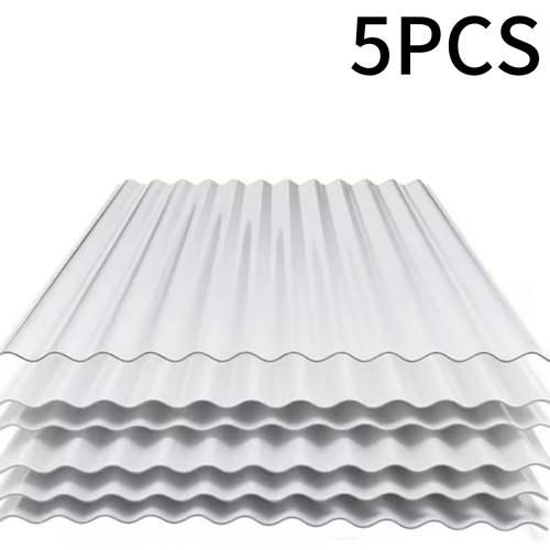 5pcs clear corrugated - corrugated, roofing